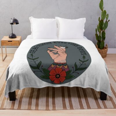 Drag Almost Everyone Down - Hot Mulligan Throw Blanket Official Hot Mulligan Merch