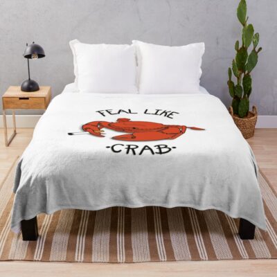 Feal Like Crab Hot Mulligan - Transparent Throw Blanket Official Hot Mulligan Merch